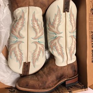 Western Justin Leather Boots
